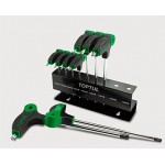 Набор ключей TORX с ручкой L-обр. T10-T50  9ед. Toptul GAAX0901