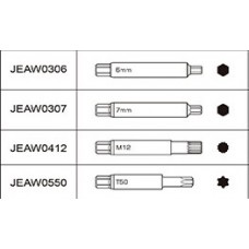 Насадка для разборки стоек L100мм TORX T50 Toptul JEAW0550