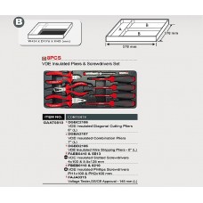 Набор инструмента (1000V) 8 ед. (в ложементе, тип В)  Toptul GAAT0810